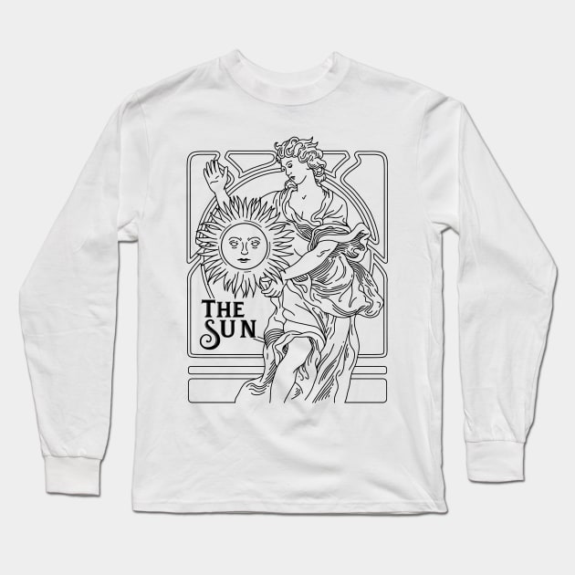 The Sun Long Sleeve T-Shirt by CHAKRart